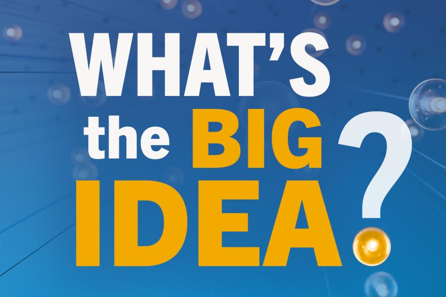 An image of "What's the big idea?" podcast album cover.