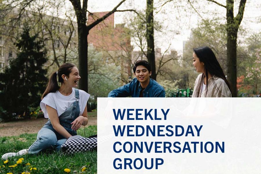 Weekly Wednesday Conversation Group poster