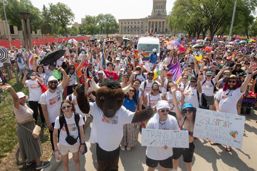 um community at pride winnipeg  parade