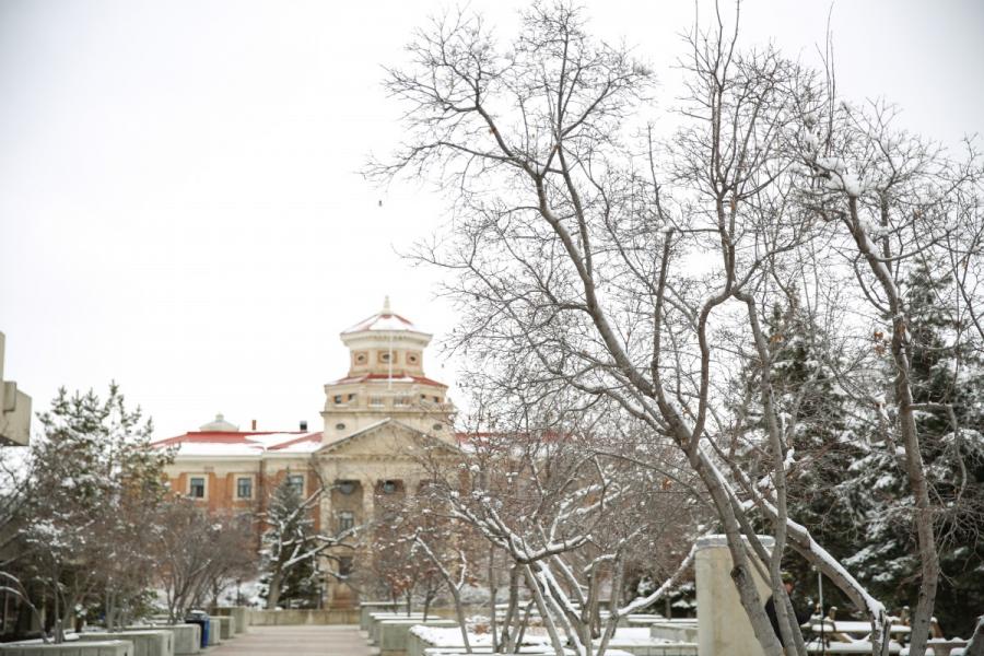 photo of Administration Building in winter