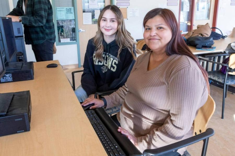 A Neechiwaken program student and mentor.