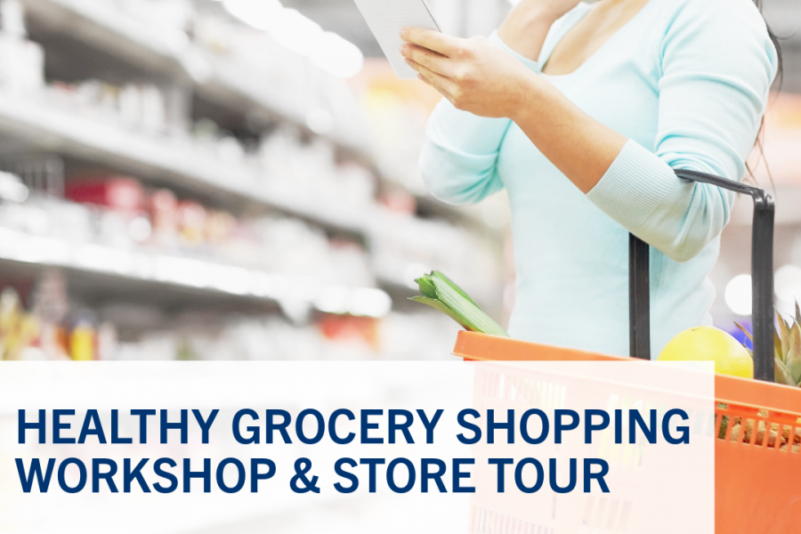 Woman pictured grocery shopping