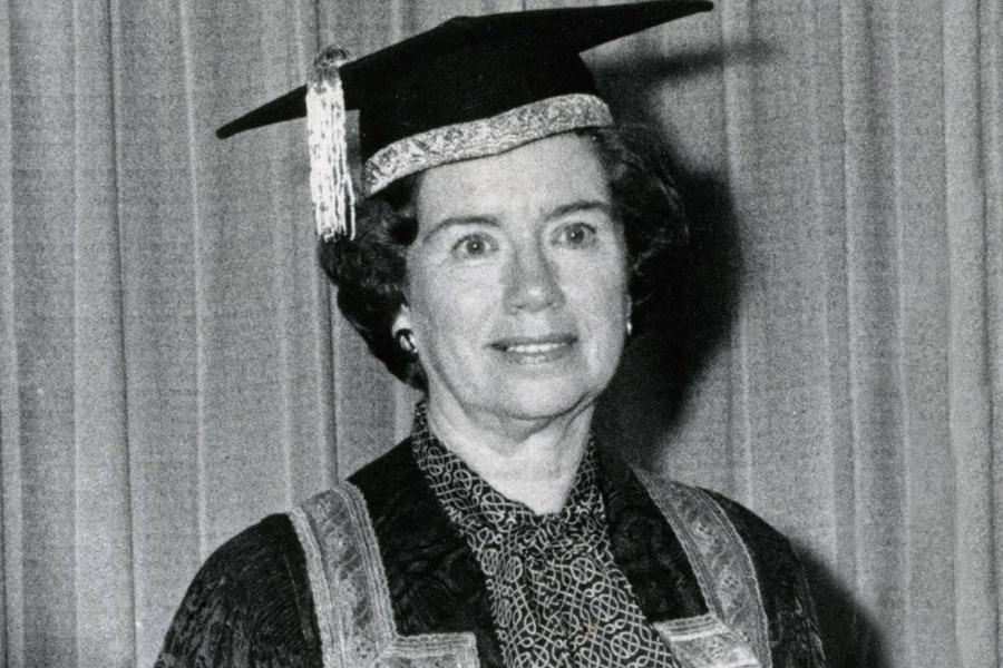 First woman chancellor of UM, Isabel Auld.