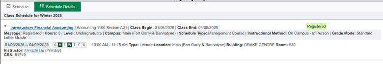 Screen shot of where to look up instructional methods in aurora
