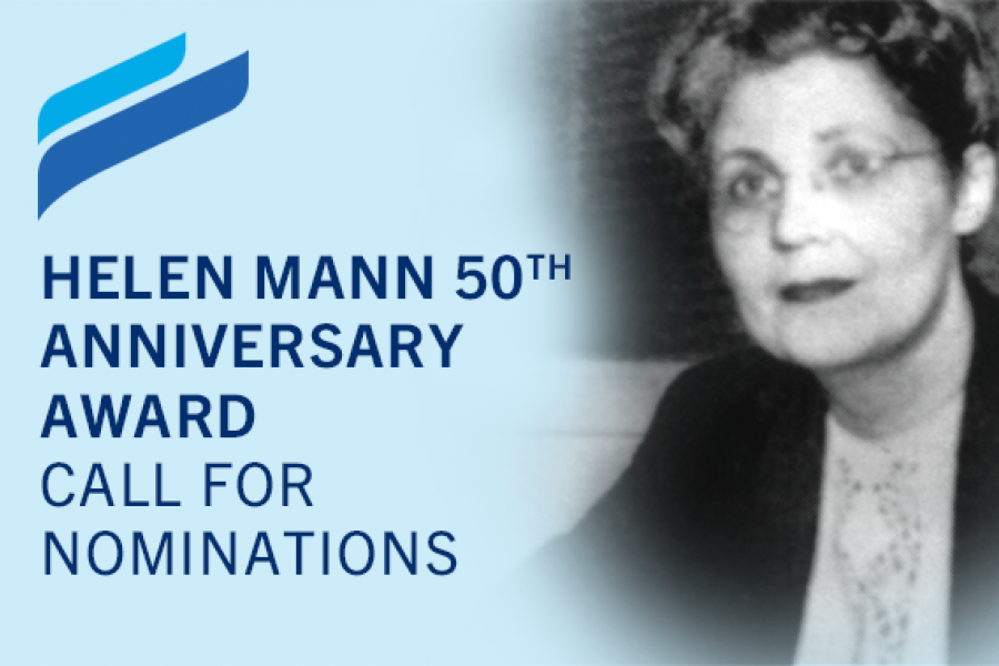 Helen Mann 50th Anniversary Award Call for Nominations