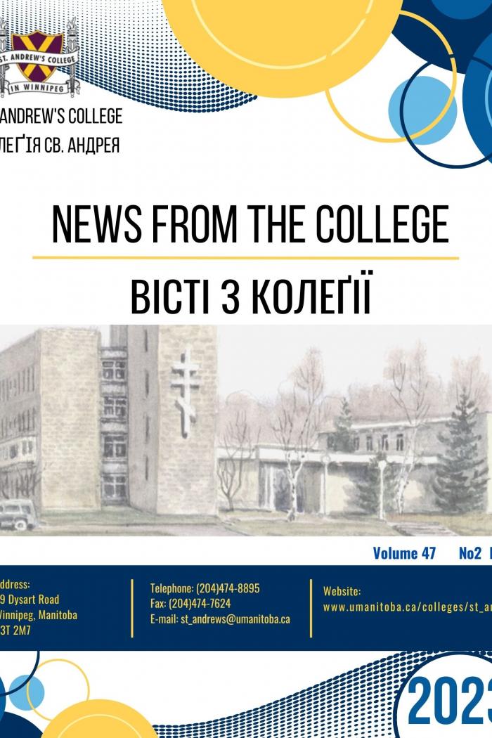 Cover page for St. Andrew's College Fall News 2023.
