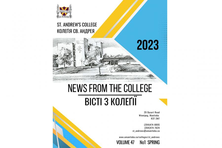 Cover page for St. Andrew's College Spring News 2023.