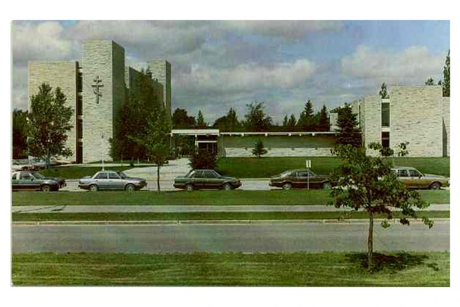 St. Andrew's College in Winnipeg building built on University of Manitoba campus in 1964.