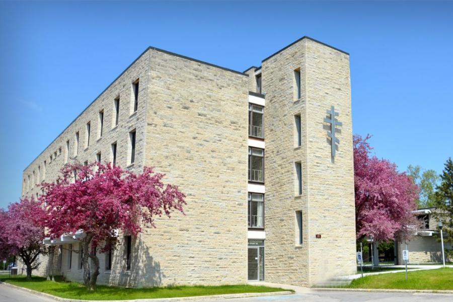 St. Andrew's College residence wing from outside.