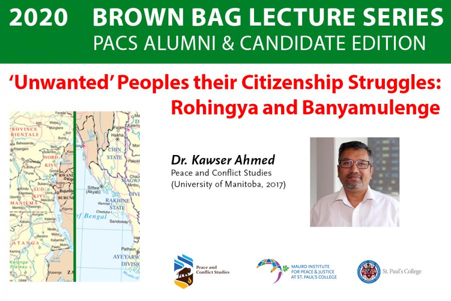 Poster for Doctor Kawser Ahmed's Brown Bag Lecture