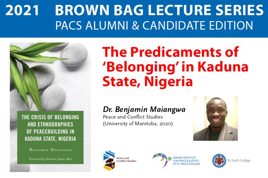 The Predicaments of ‘Belonging’ in Kaduna State Lecture Poster