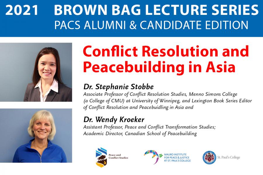 Conflict Resolution and Peacebuilding in Asia Lecture Poster