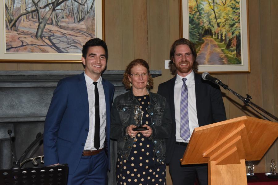 The St. Paul's College Ignatian Society presented an award to an alumnae of the College