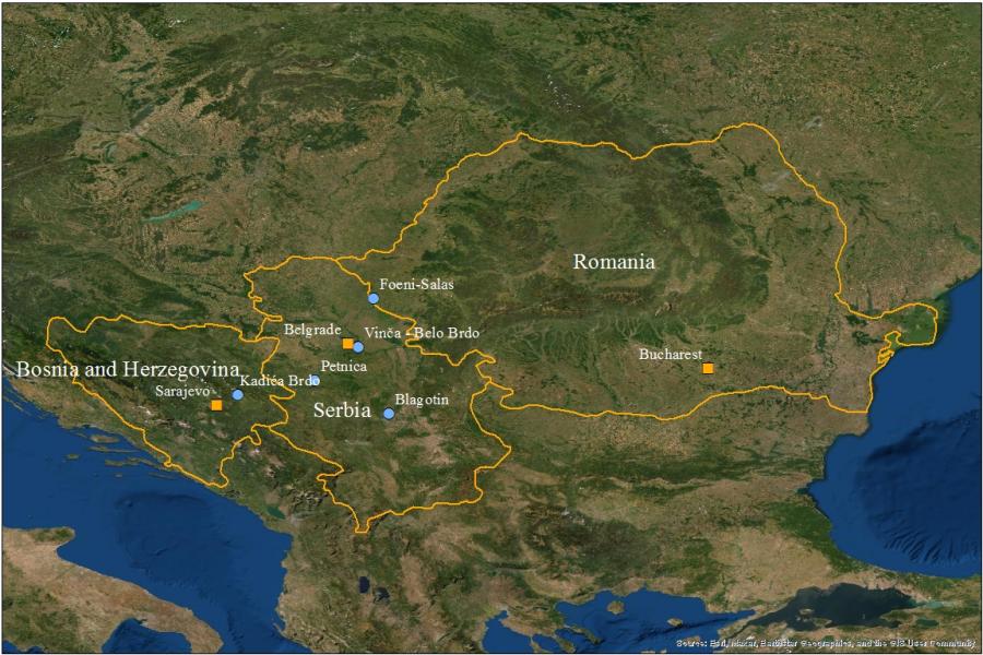 NEBAL sites in Balkan