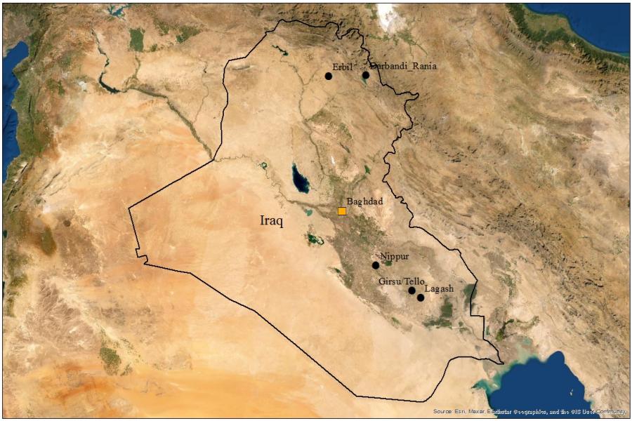 NEBAL sites in Iraq