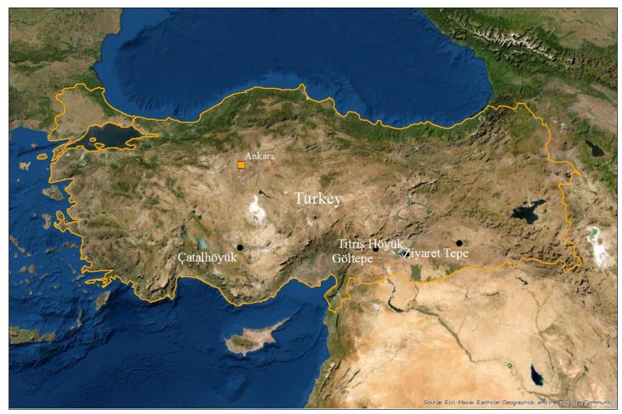 NEBAL sites in Turkey