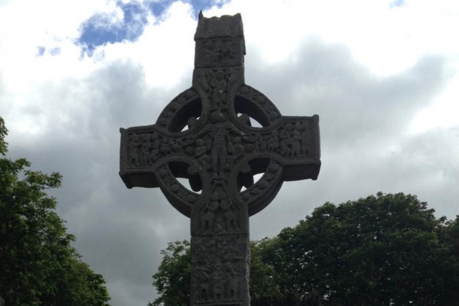 large statue of a cross