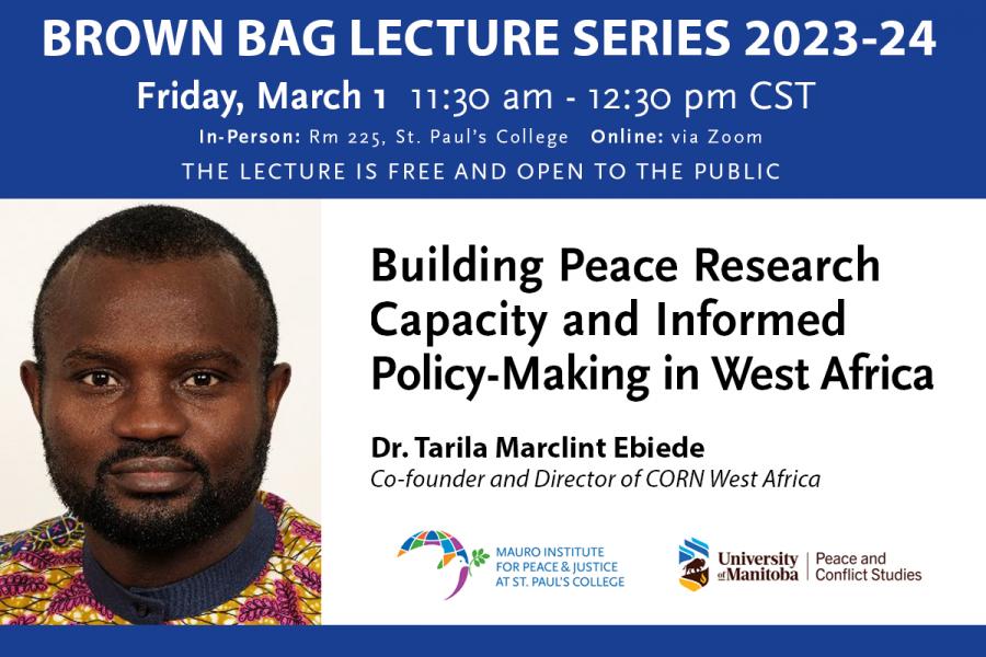Brown Bag Lecture: Dr. Tarila Marclint Ebiede