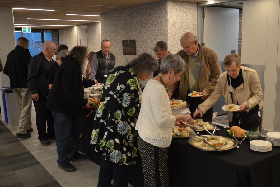 2025 spring reception food and fellowship
