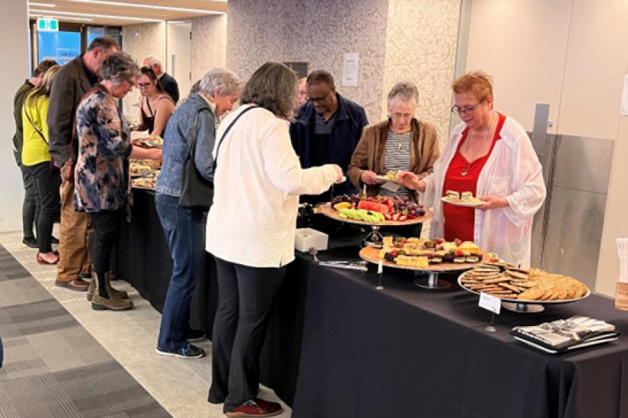 Always a table of food, at the 2026 UMRA reception